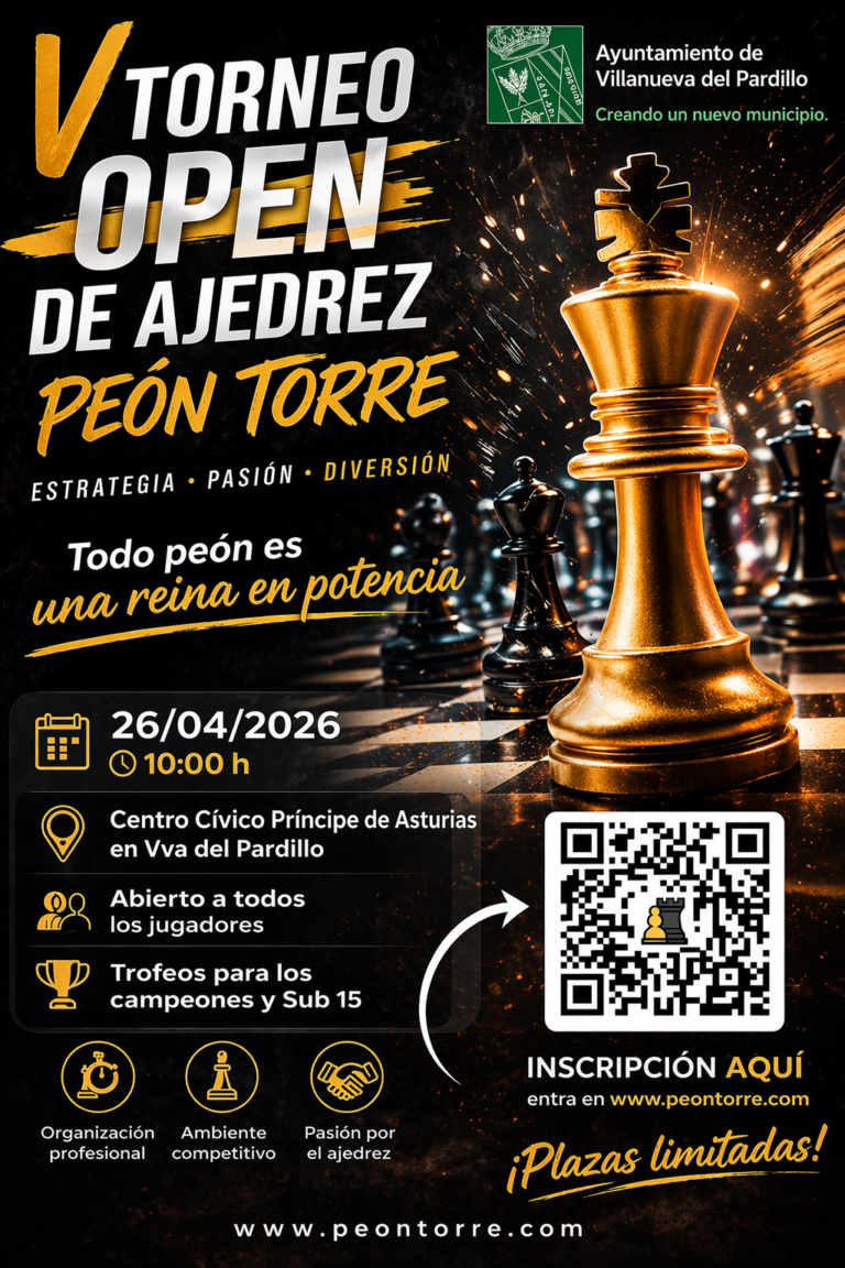 Lee más sobre el artículo V torneo Open abril 2026